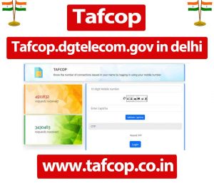 Tafcop.dgtelecom.gov in delhi