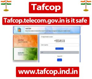 Tafcop.telecom.gov.in is it safe